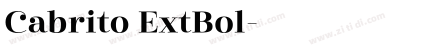 Cabrito ExtBol字体转换 Cabrito ExtBol字体转换
